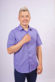Рубашка Nadex 01-036122/203-23_182 меланж_фиолетовый
