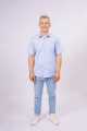Рубашка Nadex 01-036122/429-23_170 бело-голубой