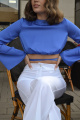 Блуза THE.WOMAN 0086 синий
