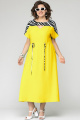 Платье EVA GRANT 7035 желтый_с_принтом