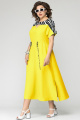 Платье EVA GRANT 7035 желтый_с_принтом