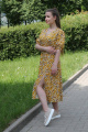 Платье Arisha 1269 ярко-желтый