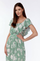 Платье Lady Style Classic 1898 зеленый_с_молочным