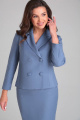 Женский костюм LeNata 23089 темно-голубой