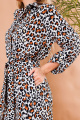 Платье NikVa 368-1 леопард_рыжий