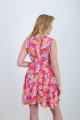 Платье Mita ЖМ864 розовое-цветы