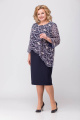Платье TrikoTex Stil М30-19 синий+пудра