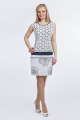 Платье Romanovich Style 1-1076 белый/синий