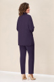 Женский костюм VOLNA 1297 темно-фиолетовый/белый