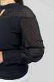 Блуза LindaLux 1-317 черный_бубочки