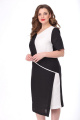 Платье MALI 419-025 черно-белое