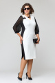 Платье EVA GRANT 7058 черно-белый