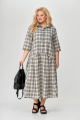 Платье Avenue Fashion 0102-2 молоко+черный
