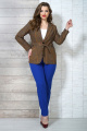 Женский костюм Белтрикотаж 6846 коричневый+синий