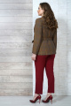 Женский костюм Белтрикотаж 6846 коричневый+бордо