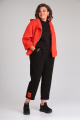 Женский костюм Michel chic 1357 красный-черный