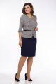 Платье Lady Style Classic 788/1 темно-синий_с_серым