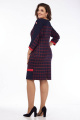 Платье Lady Style Classic 1154 темно-синий_с_красным