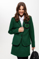Женский костюм ELLETTO LIFE 5232 черно-зеленый
