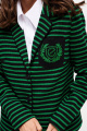 Женский костюм ELLETTO LIFE 5232 черно-зеленый