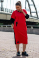 Платье Andina 821-1 черный-красный