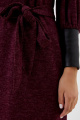 Платье Patriciа F15238 бордовый,черный