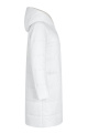 Пальто Elema 5-13040-1-164 белый/светло-серый