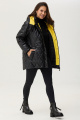 Куртка Магия моды 2350 черный-желтый