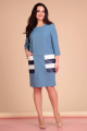 Платье Liona Style 623 голубой