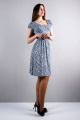Платье Mita ЖМ721 белый+синий