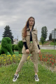 Рубашка Lady Smile 402 бежево-коричневый