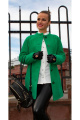 Пальто Arisha 8045 зеленый