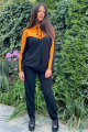 Спортивный костюм Faufilure С792 черный-оранж