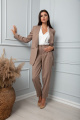 Женский костюм SandyNa 13860 серо-коричневый