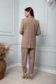 Женский костюм SandyNa 13860 серо-коричневый