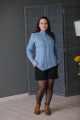 Блуза Bright Style 471 голубой