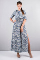 Платье Mita ЖМ946 синий+серый