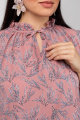 Блуза La rouge 6173 розовый-(веточки)