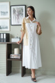 Платье LadisLine 1339  белый-бежевый