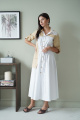 Платье LadisLine 1339  белый-бежевый