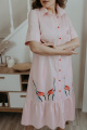 Платье Ольга Стиль С-678 светло-розовый