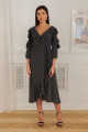 Платье LadisLine 1365 черный+горох