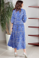 Платье Teffi Style L-1496 волна_на_синем