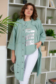 Кардиган Rumoda 2019/2 бирюзовый