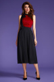 Платье LaVeLa L1841 черный/красный