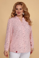 Блуза AVLINE 1737 розовая+горох