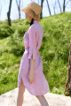 Платье Colors of PAPAYA 1525 розовый+полоски