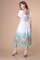 Платье Romanovich Style 1-2171 белый/бирюза