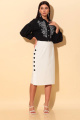 Блуза Chumakova Fashion 2056 черный_с_молочным
