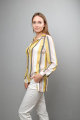 Блуза Mita ЖМ999А желто-серо-розовая